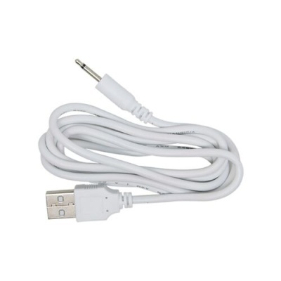 Cabo branco USB para jack 3,5 mm