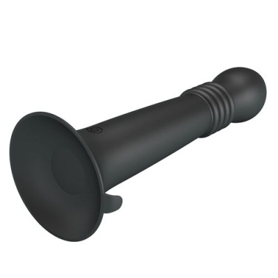 Trombeta plástica preta com botão ligar/desligar