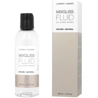 Frasco e caixa de lubrificante Mixgliss Fluid silicone based