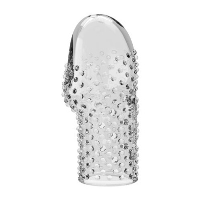 Produto transparente com textura esférica em relevo