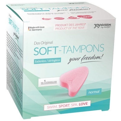 Embalagem de tampões suaves stringless cor de rosa para menstruação normal