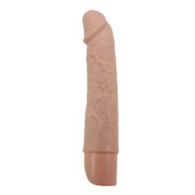 Vibrador realista cor pele com textura de veias