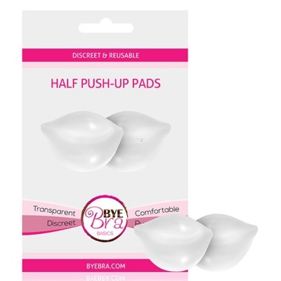 Embalagem de pads meia push-up transparentes e reutilizáveis