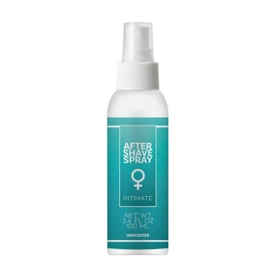 Frasco de spray after shave spray íntimo sem cheiro