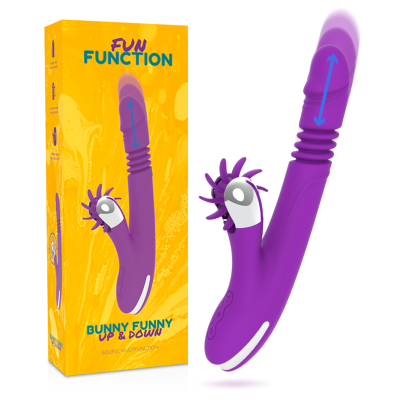 Vibrador multifunções roxo com embalamento amarelo