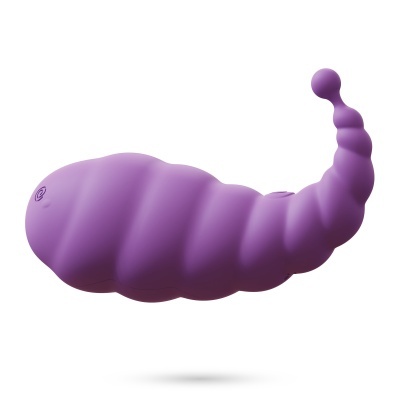 Produto de silicone roxo formato segmentado com ranhuras