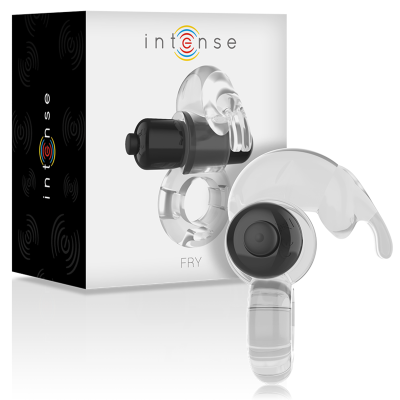 Fones de ouvido intra-auriculares transparentes e pretos com embalagem branca