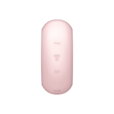 Comando remoto rosa com três botões