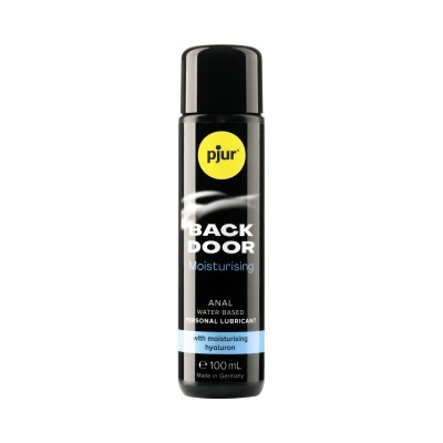 Frasco preto de lubrificante íntimo pjur Back Door