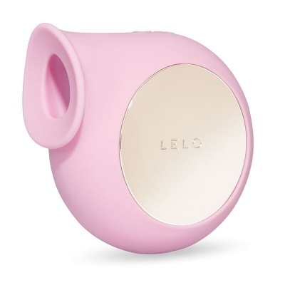Dispositivo rosa LELO com superfície dourada circular