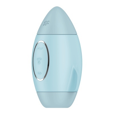 Dispositivo azul claro oval com botões e inscrição SIF no topo
