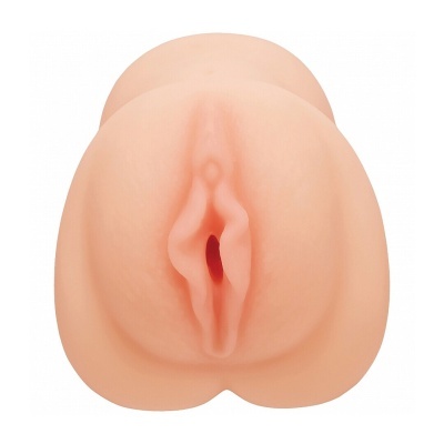Simulacro realista de vulva em cor pele com textura suave