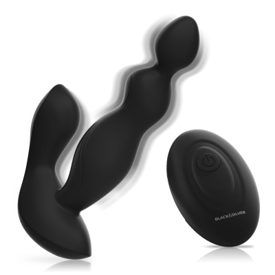 Brinquedo sexual preto com comando remoto preto
