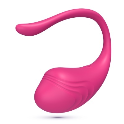 Produto rosa curvo com texturas e botão