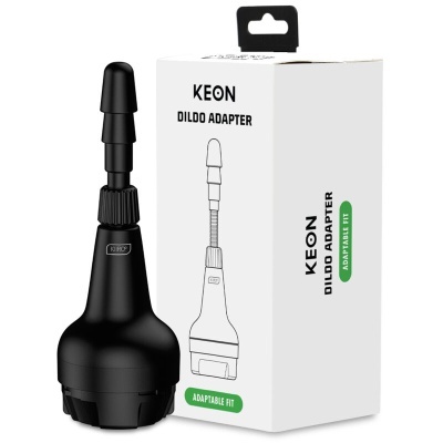 Adaptador preto para dildo KEON com embalagem branca