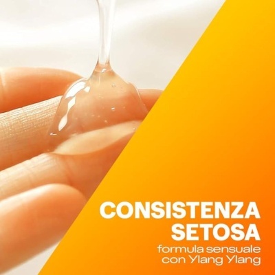 gota viscosa sobre dedo com fundo amarelo e texto