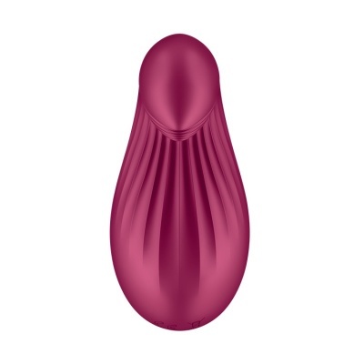 Produto de silicone vinho com textura ondulada