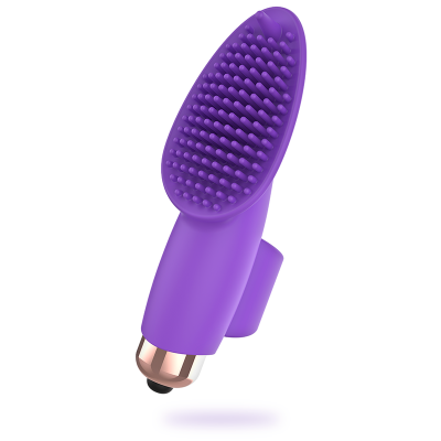 Escova púrpura de silicone com cerdas e base metálica