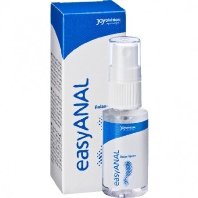 Frasco pequeno de spray easyANAL com sua caixa
