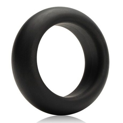 Anel circular preto em fundo branco