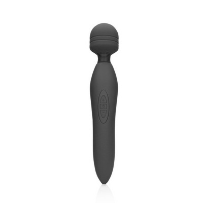 Vibrador massageador preto com botões