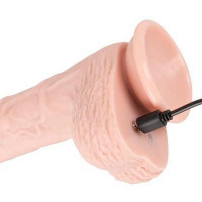 Dildo realista com ventosa e cabo preto