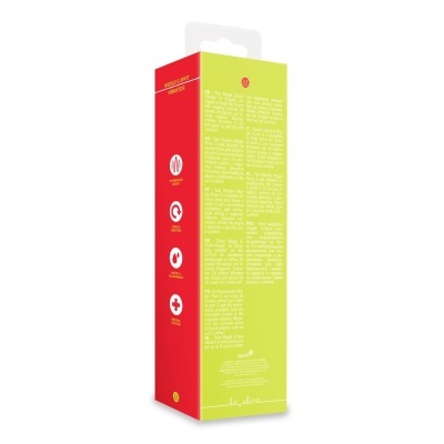 Embalagem do Vibrador Wiggle G-Spot da Loveline em vermelho e verde