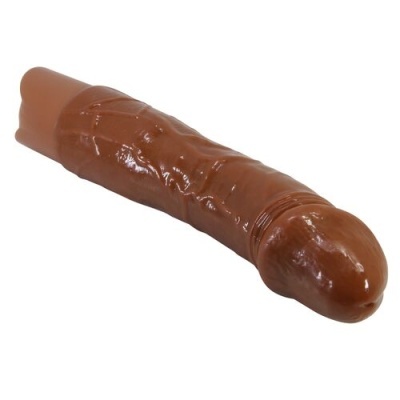 Dildo castanho com textura realista