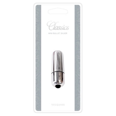 Mini bullet silver em embalagem branca com texto Classics MINI BULLET SILVER