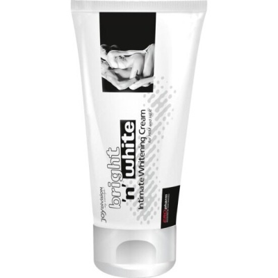 Tubo branco de creme bright in white com imagem de casal em preto e branco