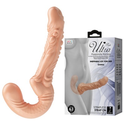 Produto adulto em silicone com embalagem à direita