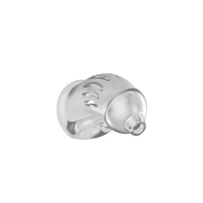Protetor auricular transparente de silicone