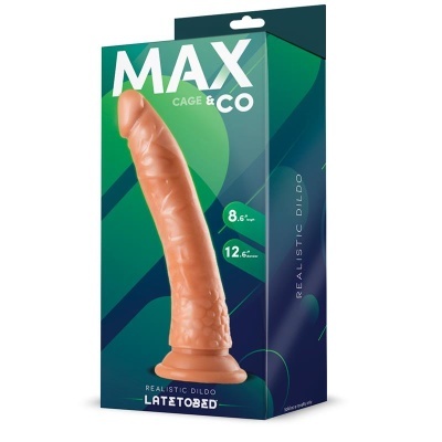 Embalagem de dildo realista MAX CAGE & CO cor pele