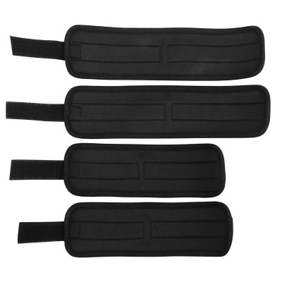 Tiras ajustáveis pretas acolchoadas com velcro