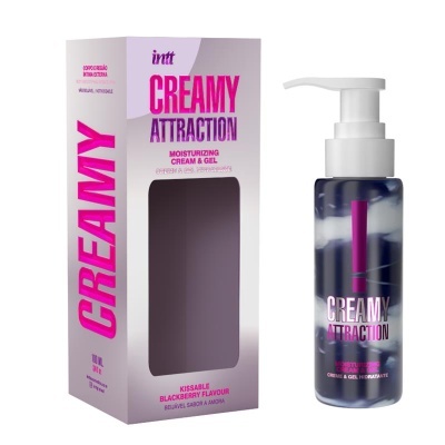Embalagem e frasco de creme hidratante CREAMY ATTRACTION com doseador