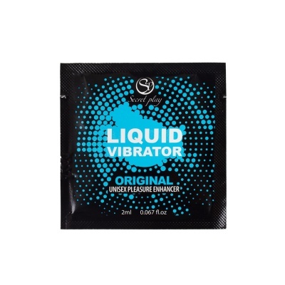 Pacote pequeno preto e azul LIQUID VIBRATOR ORIGINAL 2ml