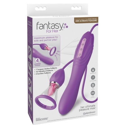 Produto erótico roxo fantasy For Her na embalagem