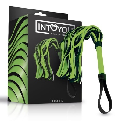 flogger verde e preto com caixa preta da marca INTOYOU