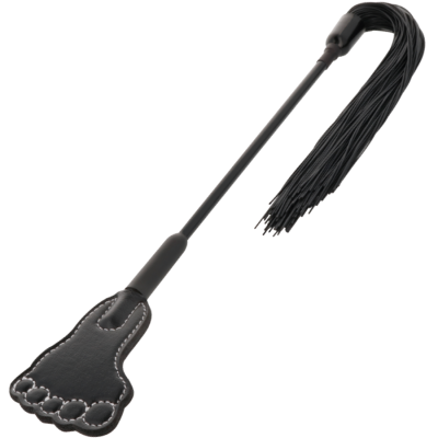 Chicote preto com pega em forma de pé