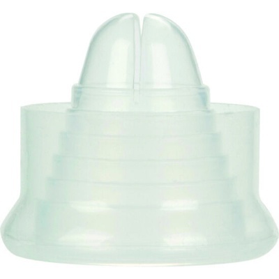 Bico transparente de chupeta ou biberão em silicone