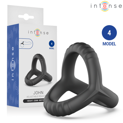 Anel ajustável preto para pénis modelo John