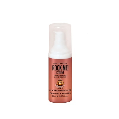 Frasco rosa com válvula branca e tampa transparente para cosméticos