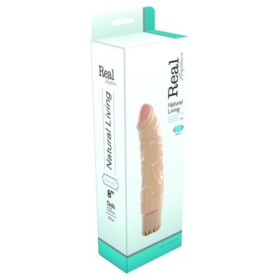 Embalagem para vibrador realista Real TPExture Natural Living Tornado 8