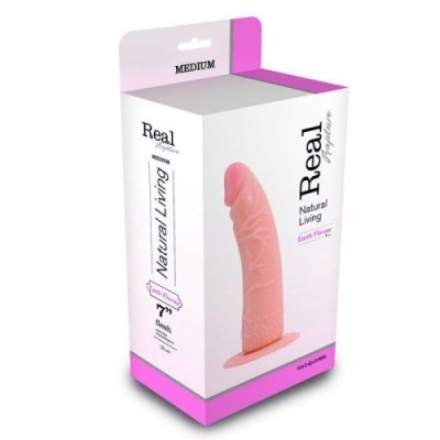 Embalagem de produto sexual Real Impression Natural Living tamanho Medium cor pele