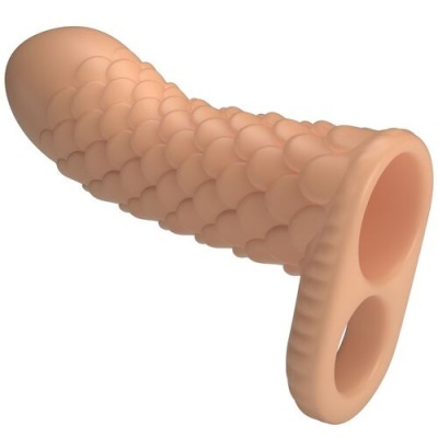 Capa protetora em silicone com textura escamosa e duas aberturas na base