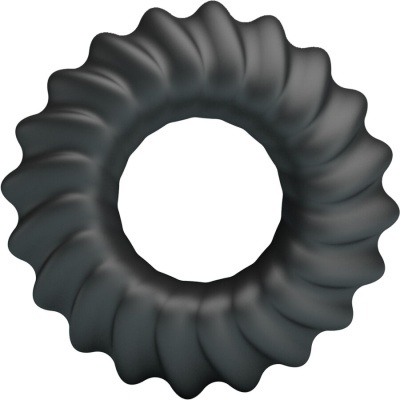 Forma para bolo de silicone preta com design ondulado