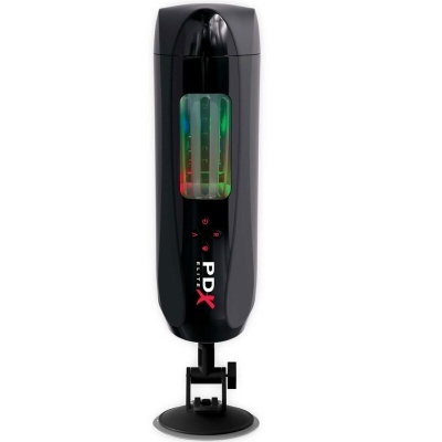 Aparelho preto com base de sucção e visor colorido PDX ELITE