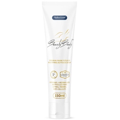 frasco branco de sérum para glúteos Beauty Booty
