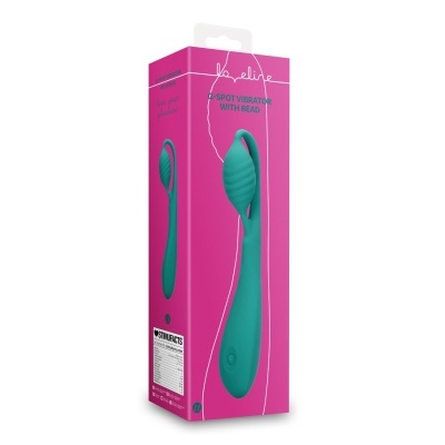 Embalagem rosa com vibrador verde G-Spot Vibrator with Bead