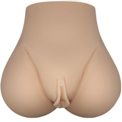 Simulação anatómica de parte inferior do corpo feminino em silicone cor pele
